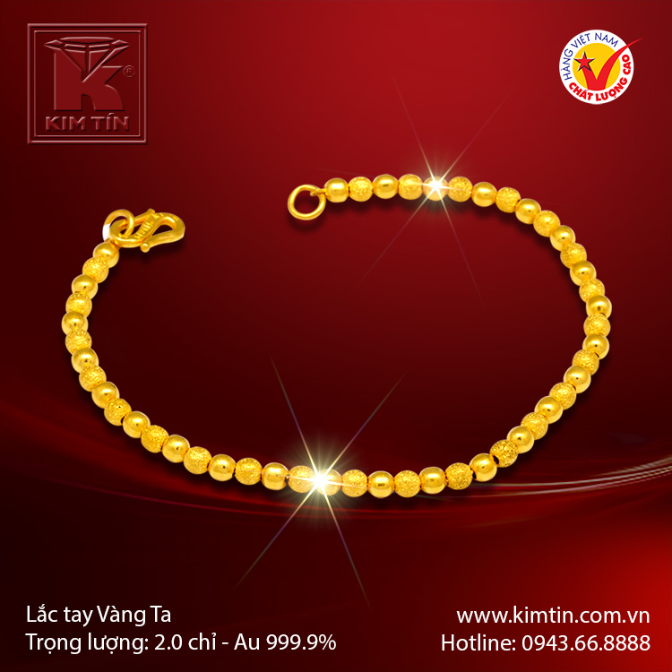 Lắc tay vàng 24K