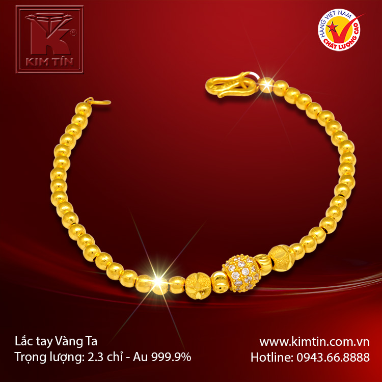 Lắc tay vàng 24K