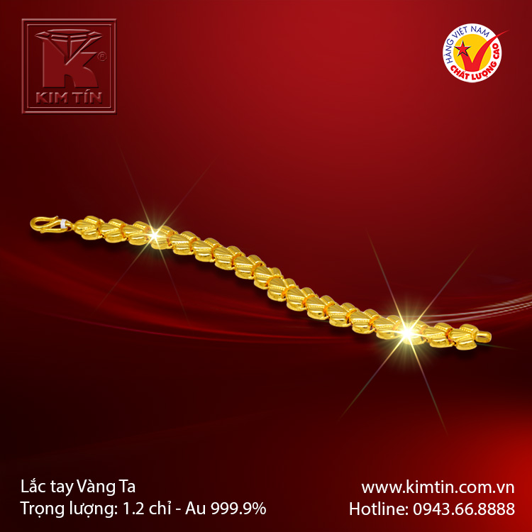 Lắc tay vàng 24K