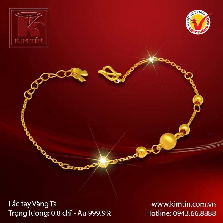 Lắc tay vàng 24K