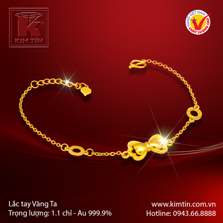 Lắc tay vàng 24K