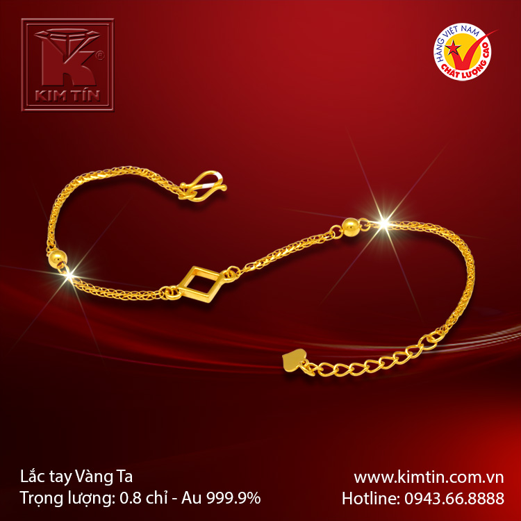 Lắc tay vàng 24K
