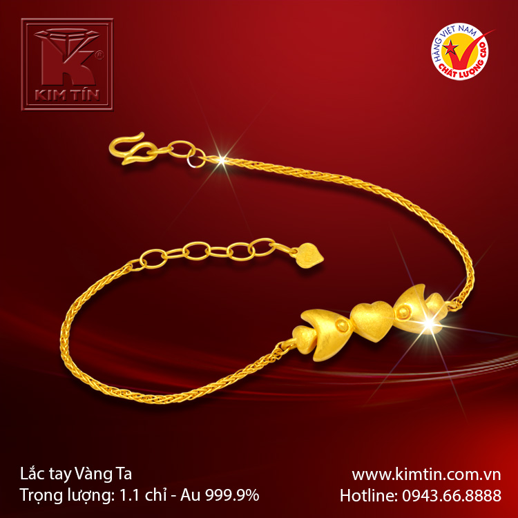 Lắc tay vàng 24K
