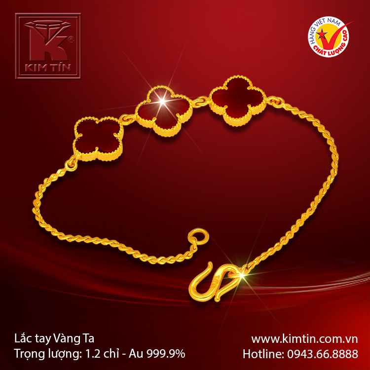 Lắc tay vàng 24K