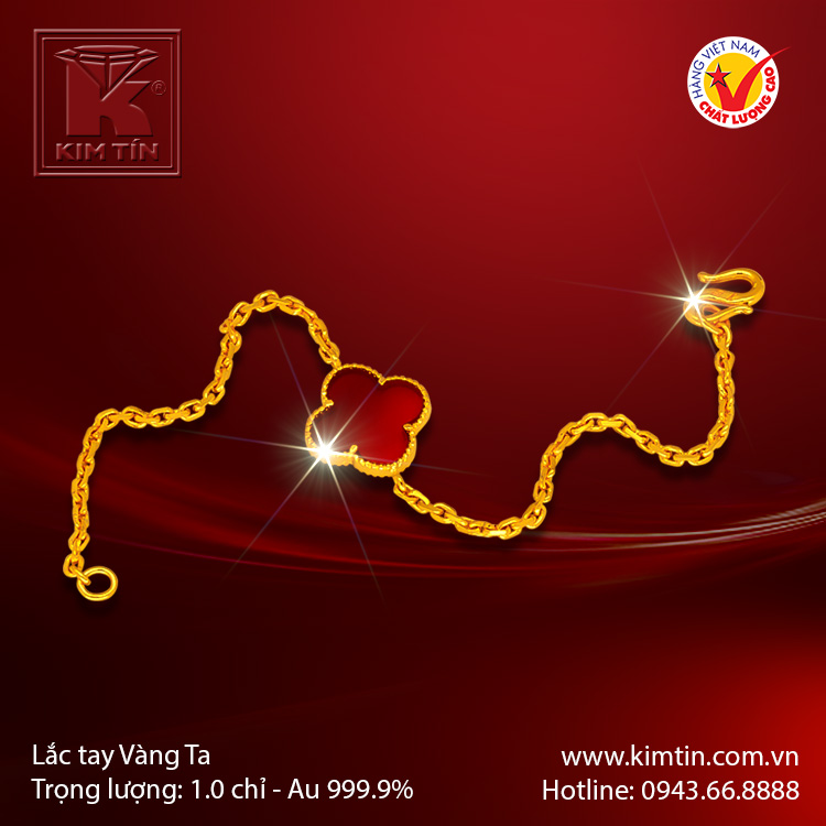 Lắc tay vàng 24K