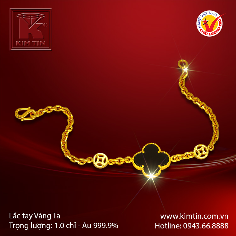 Lắc tay vàng 24K