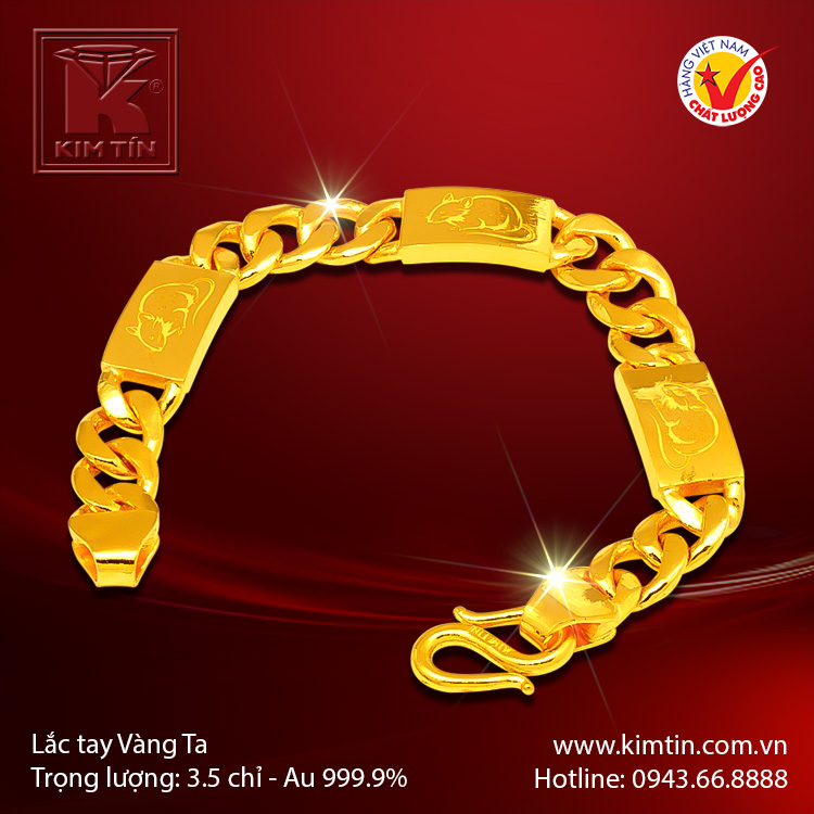 Lắc tay vàng 24K