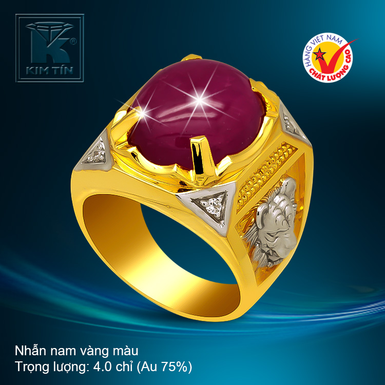 Nhẫn nam vàng 18k